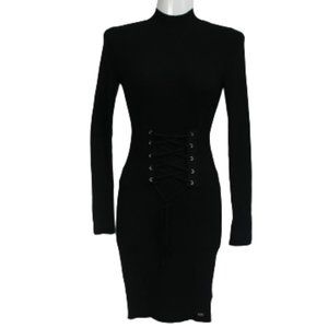 BNWT Guess Black Bodycon Mini Dress – Size XL